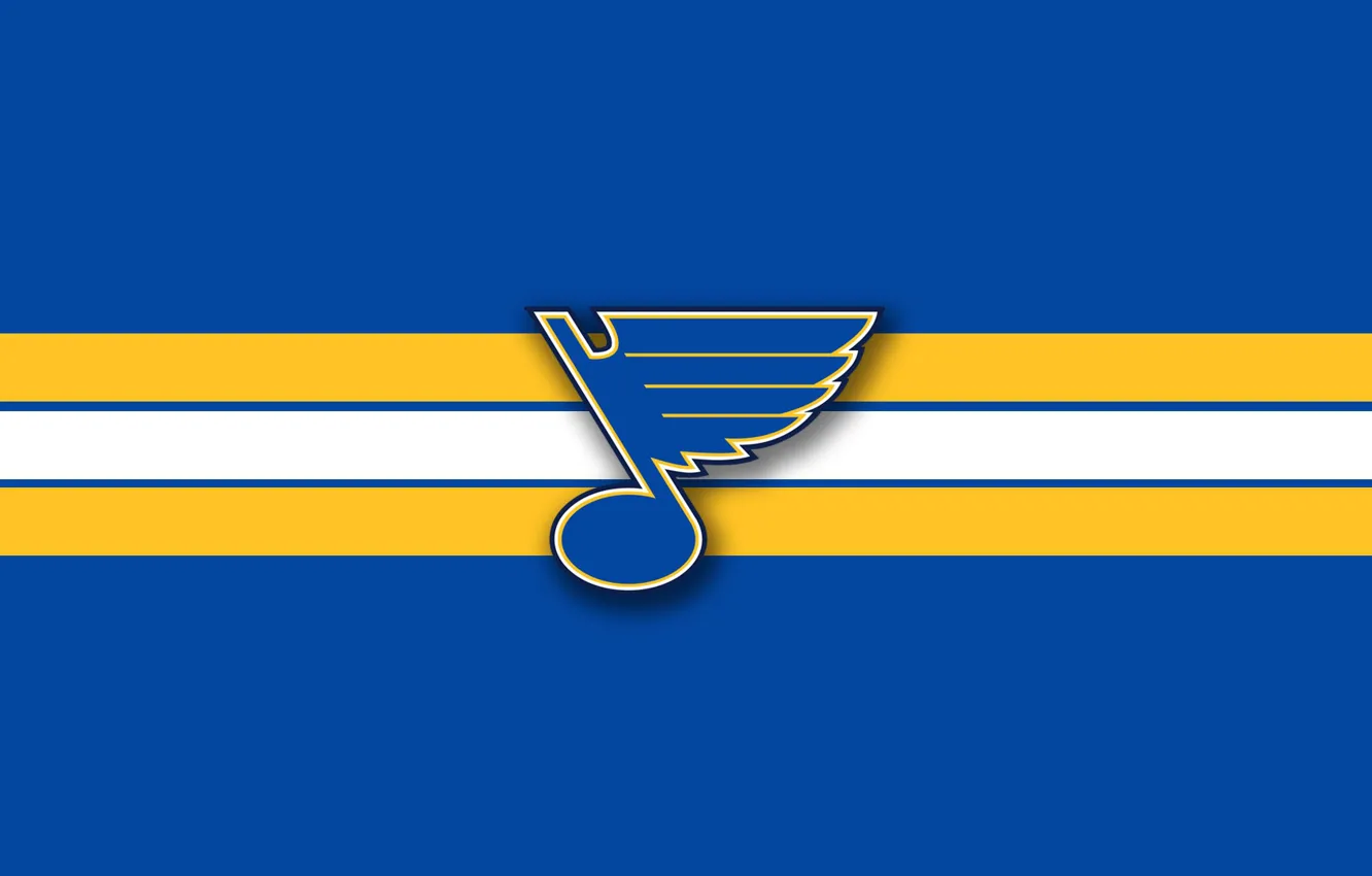 Фото обои крыло, эмблема, нота, нхл, nhl, St. Louis Blues, хоккейная команда, Сент-Луис Блюз