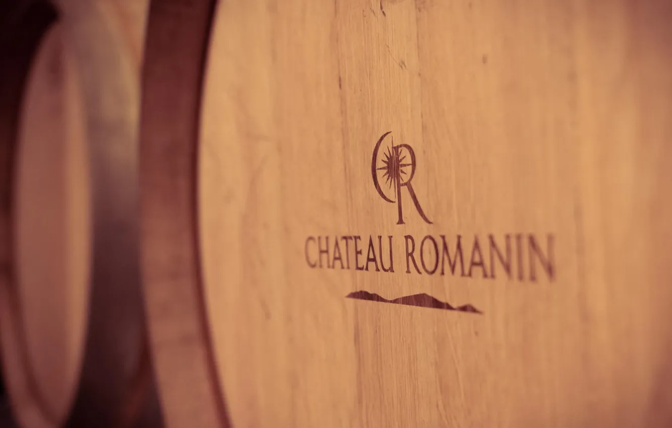 Фото обои вино, бочка, chateau romanin