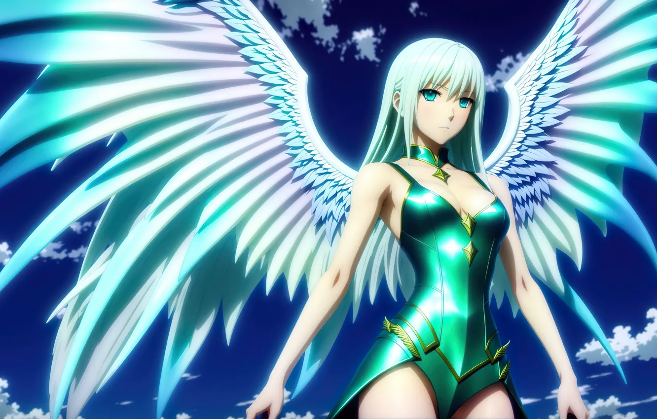 Фото обои girl, fantasy, anime, art, Stable Diffusion, Neuronet, AI Art, original ai-artwork