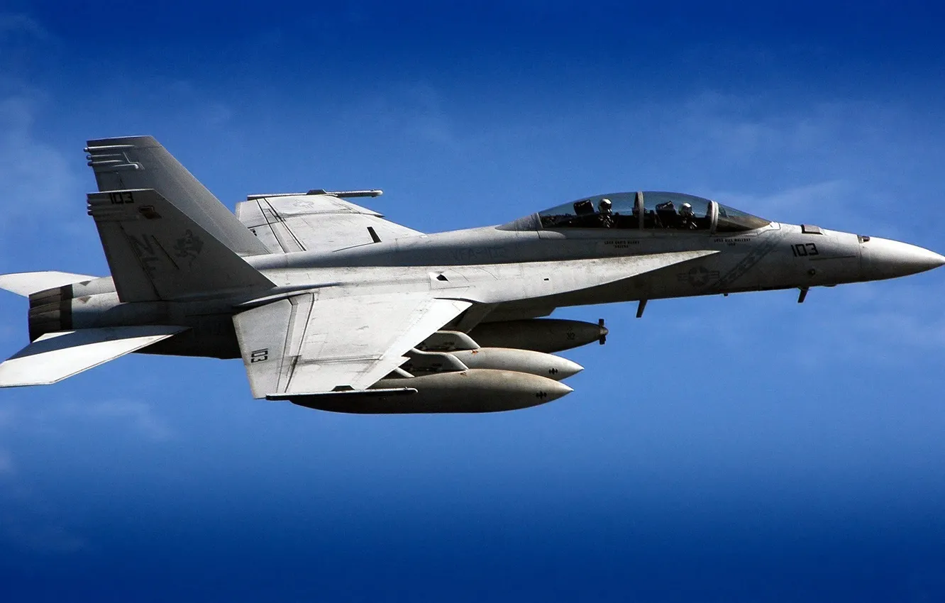 Фото обои небо, обои, истребитель, самолёт, Hornet, F18