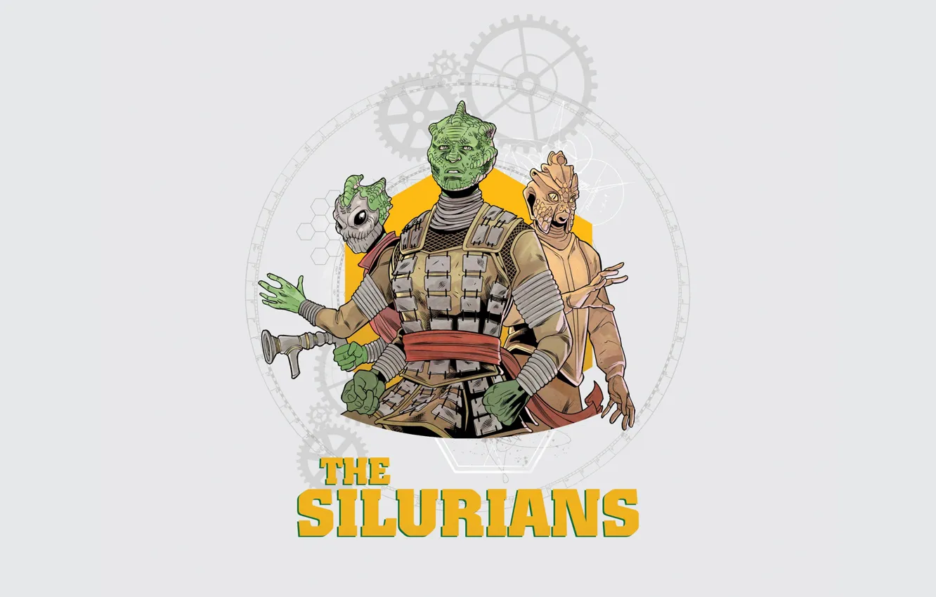 Фото обои Doctor Who, Доктор Кто, рептилии, гуманоиды, Силурианцы, Silurians