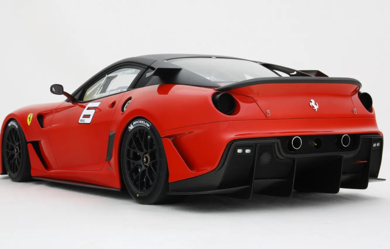 Фото обои Ferrari, Red, Racing, 599XX