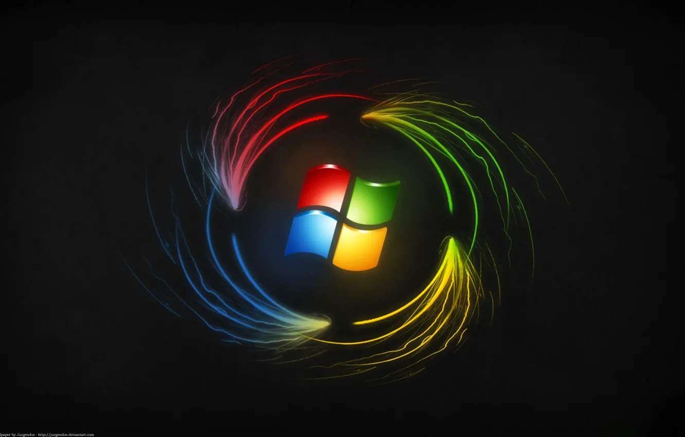 Фото обои узор, эмблема, windows, операционная система