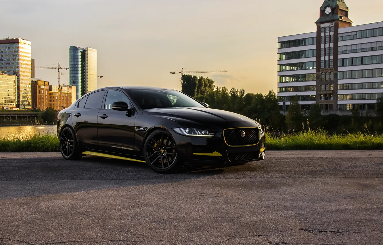 Фото обои Jaguar, Black, Town, Arden