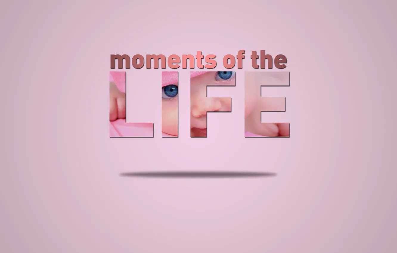 Фото обои life, baby, moments