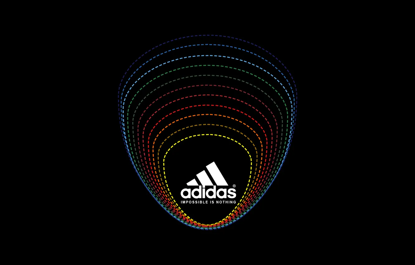 Фото обои Черный, Лого, Фон, Адидас, Classic, Adidas
