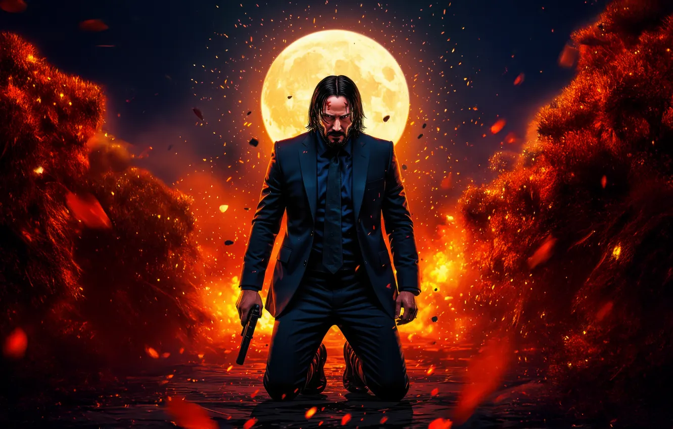 Фото обои John, brooding, Wick