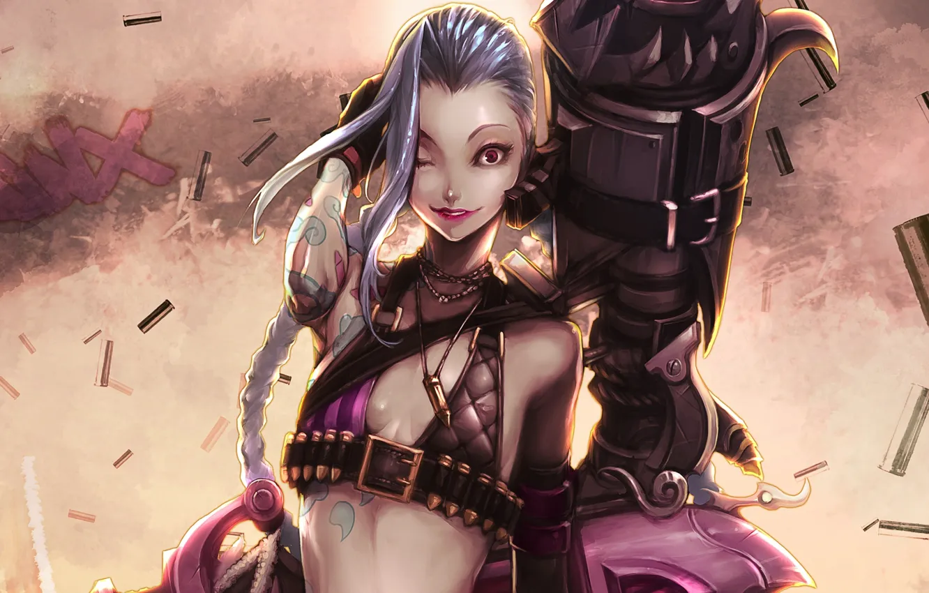 Фото обои Игра, лол, League Of Legends, Джинкс