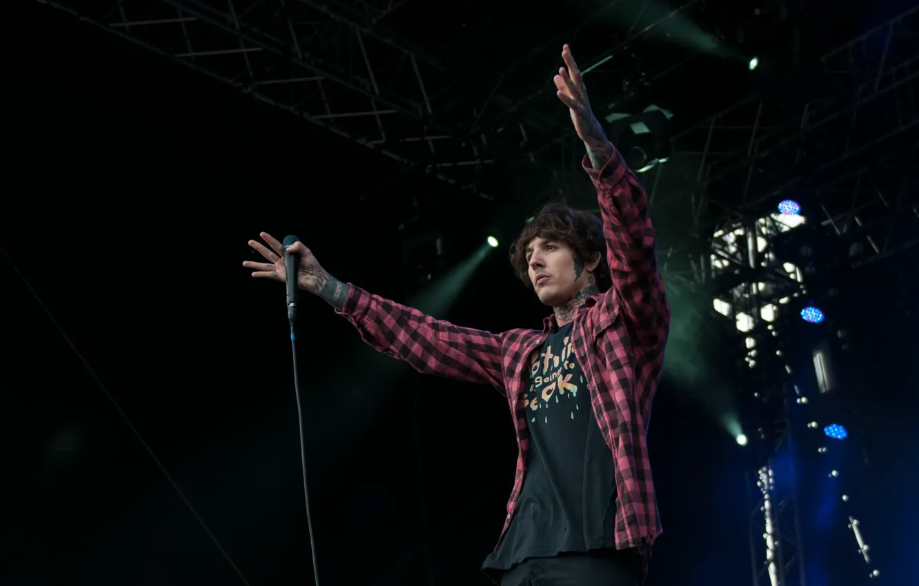 Фото обои tattoo, drop dead, bmth, oliver sykes, bring me the horizon, vocalist