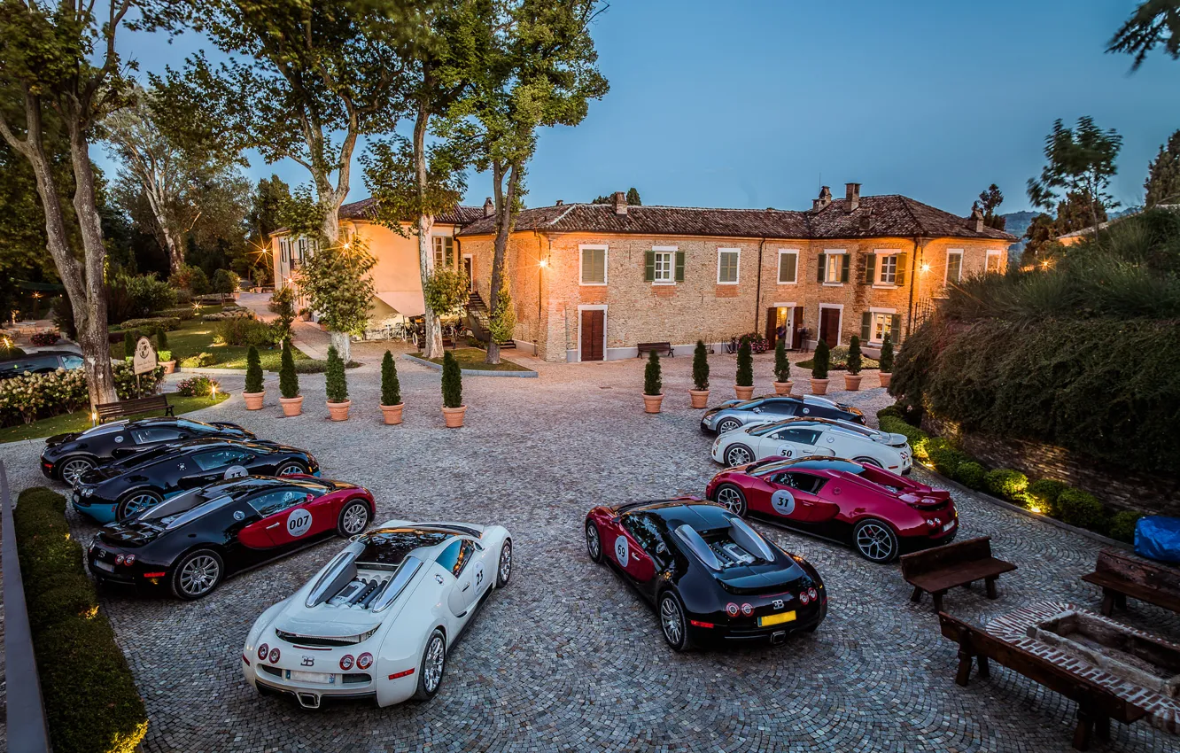 Фото обои вилла, Bugatti, Veyron, бугатти, вейрон, комбо, Grand Sport, 16.4