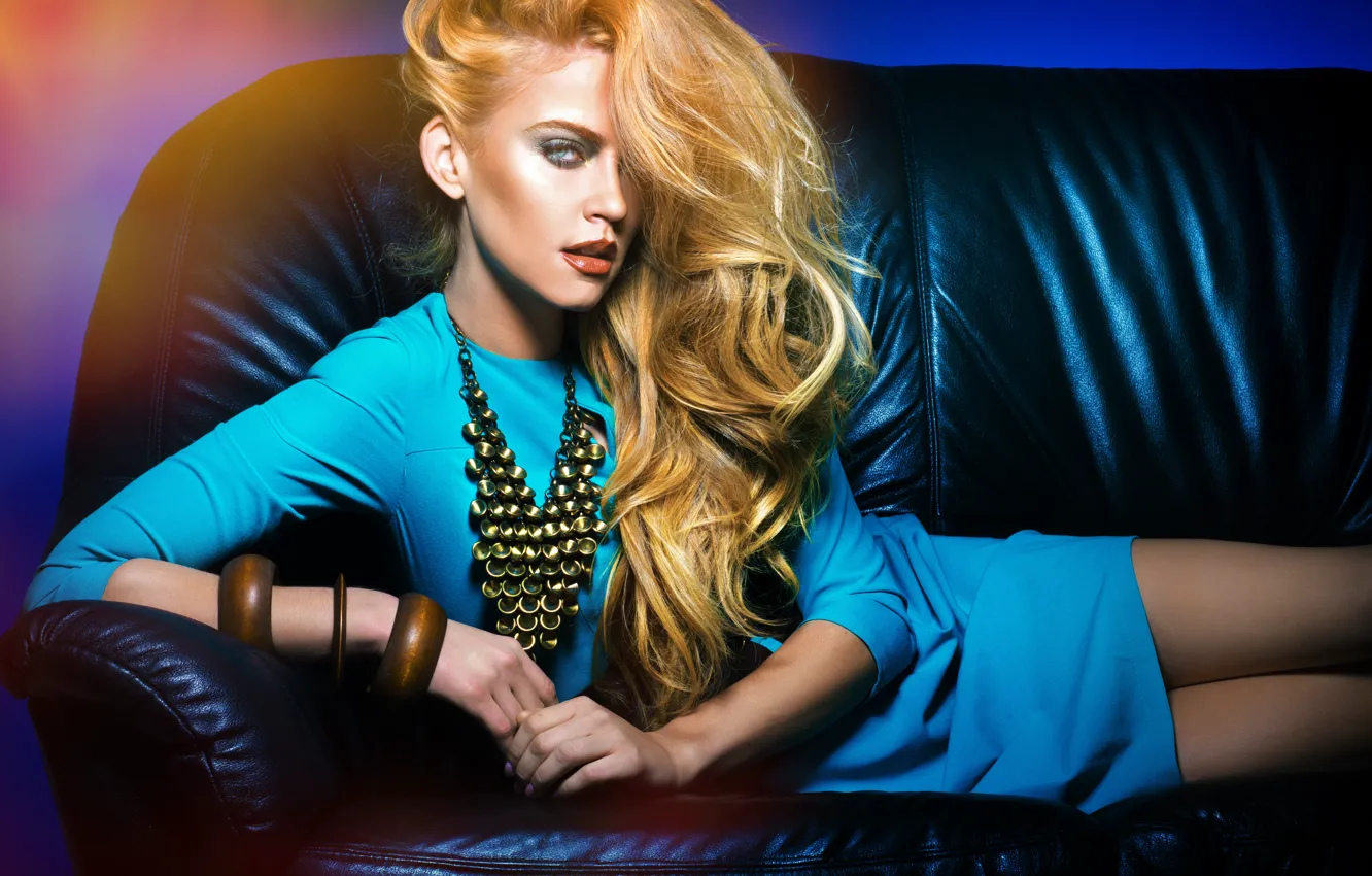 Фото обои sexy, fashion, dress, blonde, pose