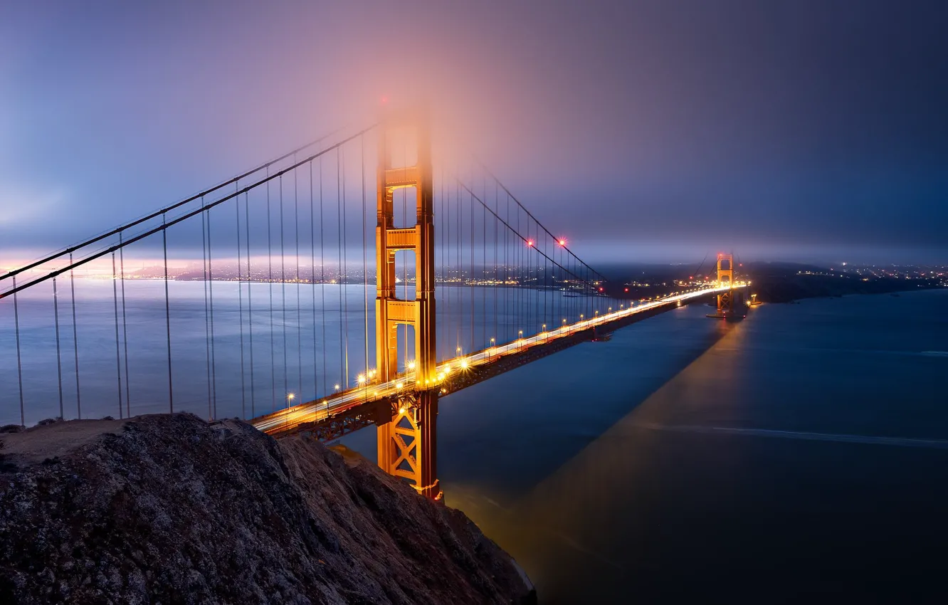 Фото обои мост, Сан-Франциско, США, КАлифорния
