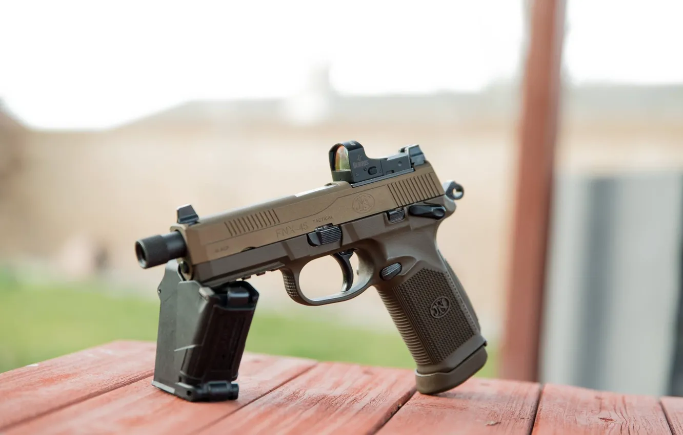 Фото обои дизайн, пистолет, фон