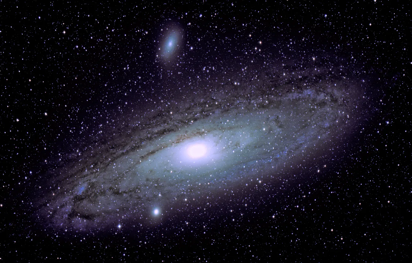 Фото обои Andromeda Galaxy, M31, галактика андромеды