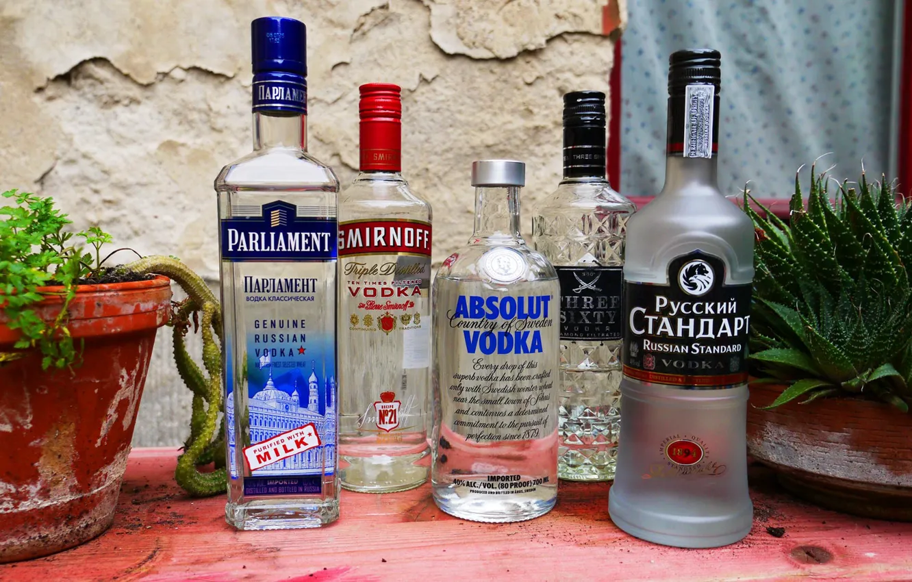 Фото обои drinks, bottles, vodka, bottle