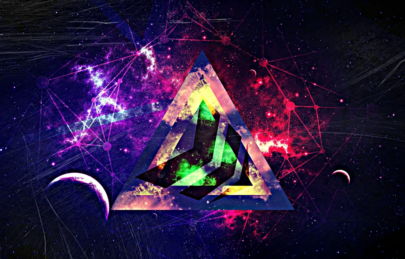 Фото обои космос, space, геометрия, geometric