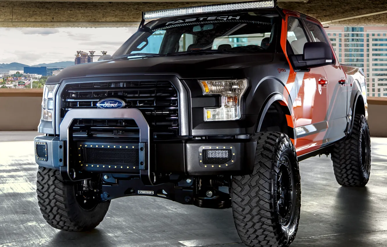 Фото обои Ford, F-150, 2014, EcoBoost, SEMA 2014, Ford F-150, Fabtech