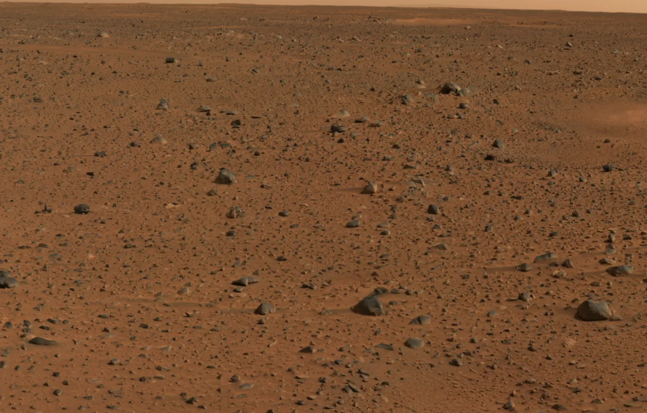 Фото обои небо, поверхность, природа, камни, пустыня, Марс, Mars, Spirit rover