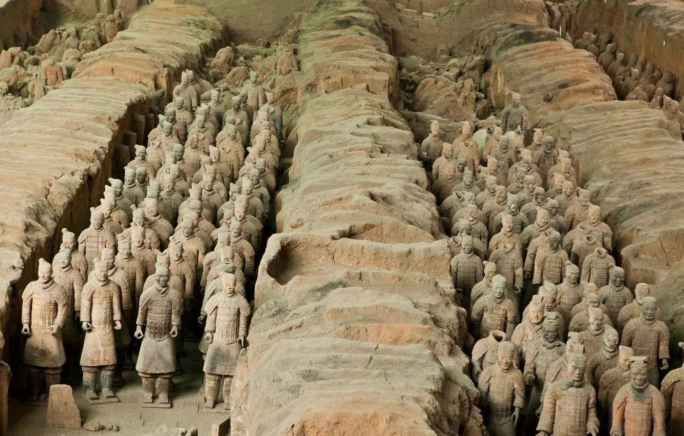Фото обои Китай, археология, Терракотовая армия