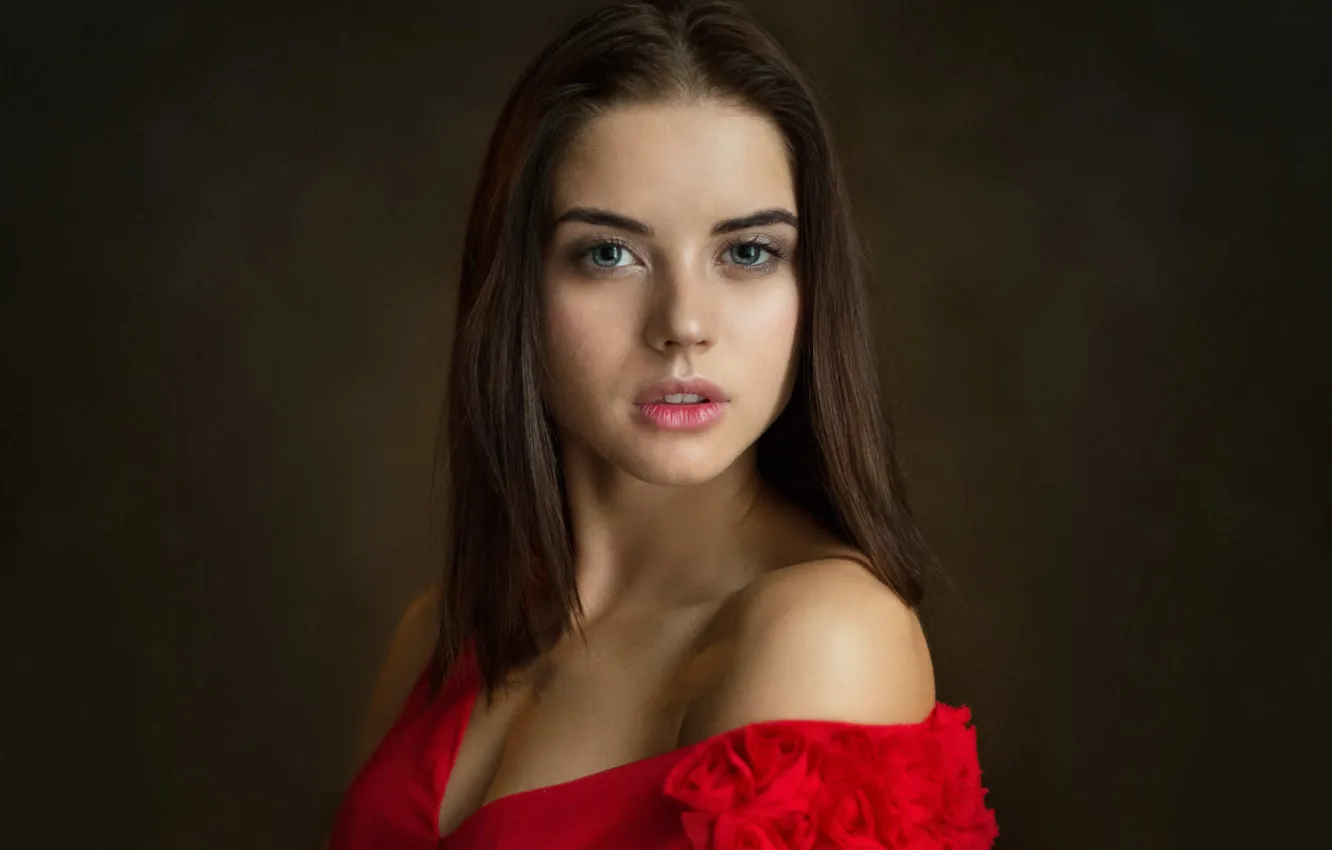 Фото обои темный фон, модель, красивая девушка, Maxim Maximov, Tatyana Kozelkina, женский портрет, Максим Максимов, Татьяна Козелкина