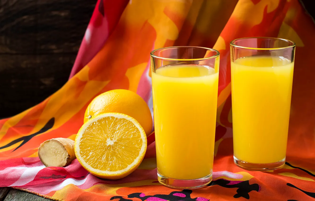Фото обои апельсины, сок, juice, fresh, цитрусы, fruit, orange, drinks