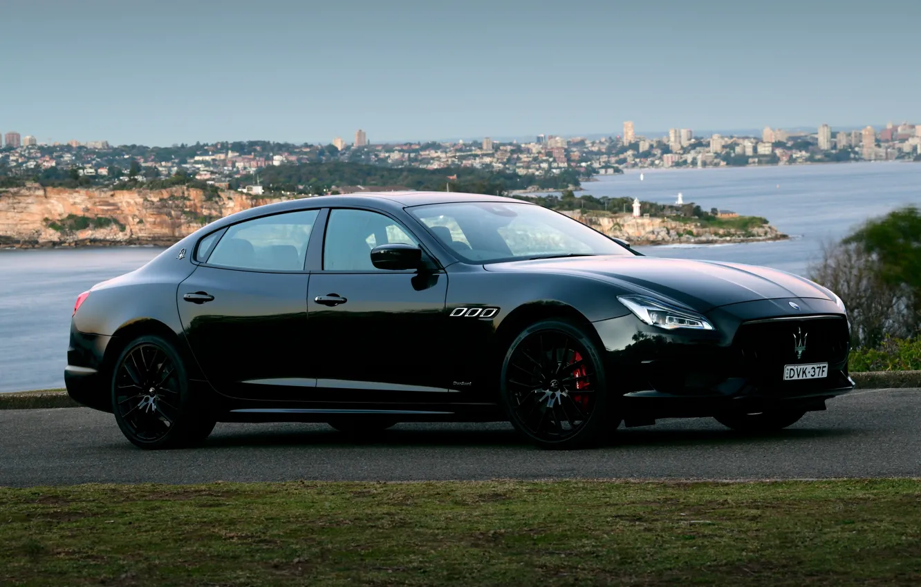 Фото обои Maserati, Quattroporte, вечер, Австралия, 2018, GTS, AU-spec, GranSport
