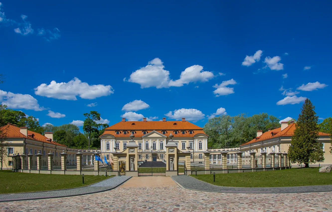Фото обои архитектура, путешествие, история, дворец воловичей, святск