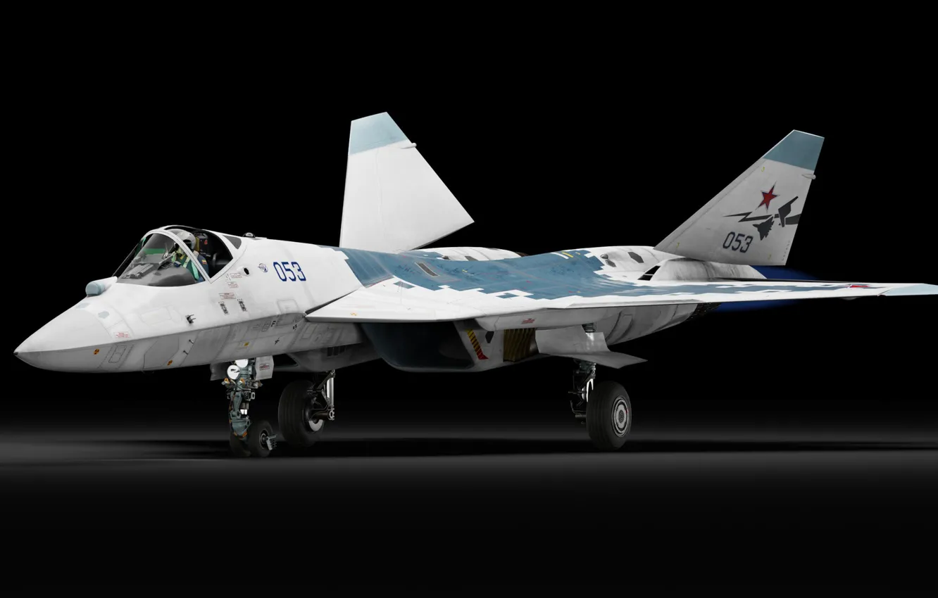 Фото обои Россия, Многоцелевой истребитель, Су-57, ОКБ П.О. Сухого