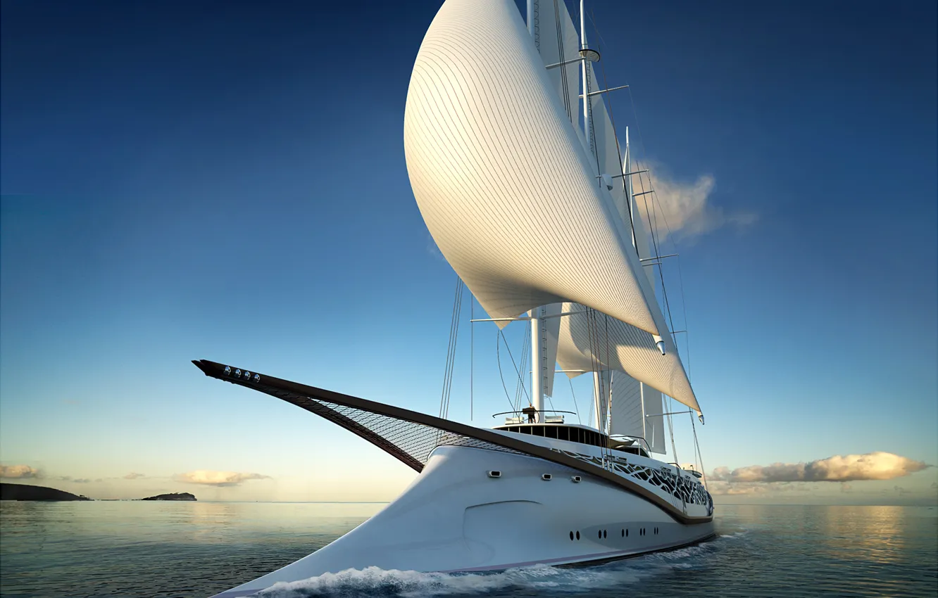 Фото обои океан, отдых, яхта, concept, паруса, путешествие, Phoenicia, sailing yacht