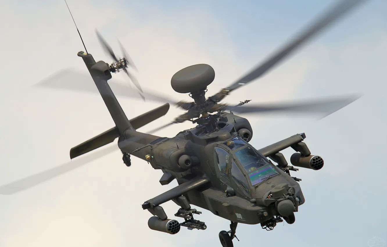 Фото обои вертолёт, Apache, ударный, «Апач»