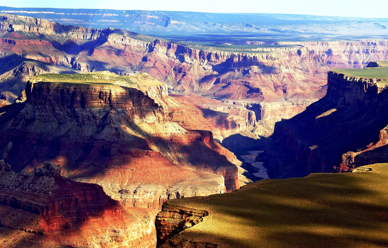Фото обои скалы, тени, Grand Canyon