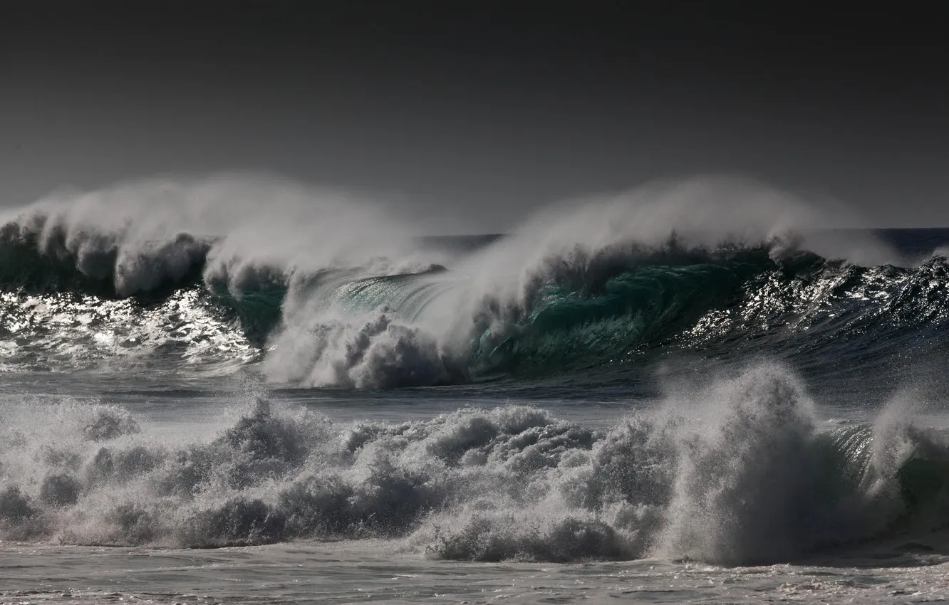 Фото обои волны, вода, природа, океан