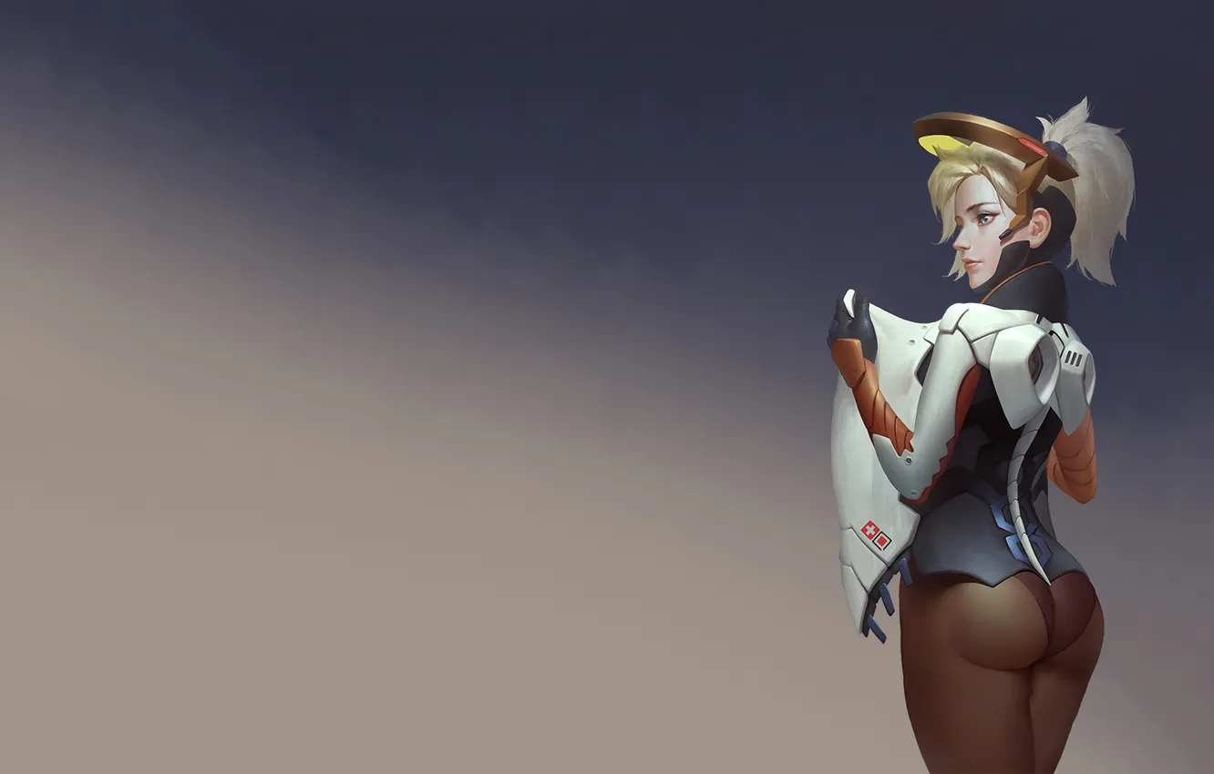 Фото обои ass, women, video games, Mercy Overwatch