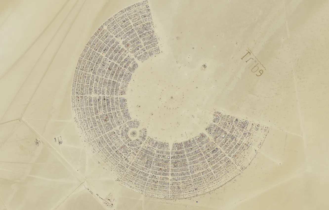 Фото обои пустыня, Nevada, festival, Black Rock desert, Burning Man