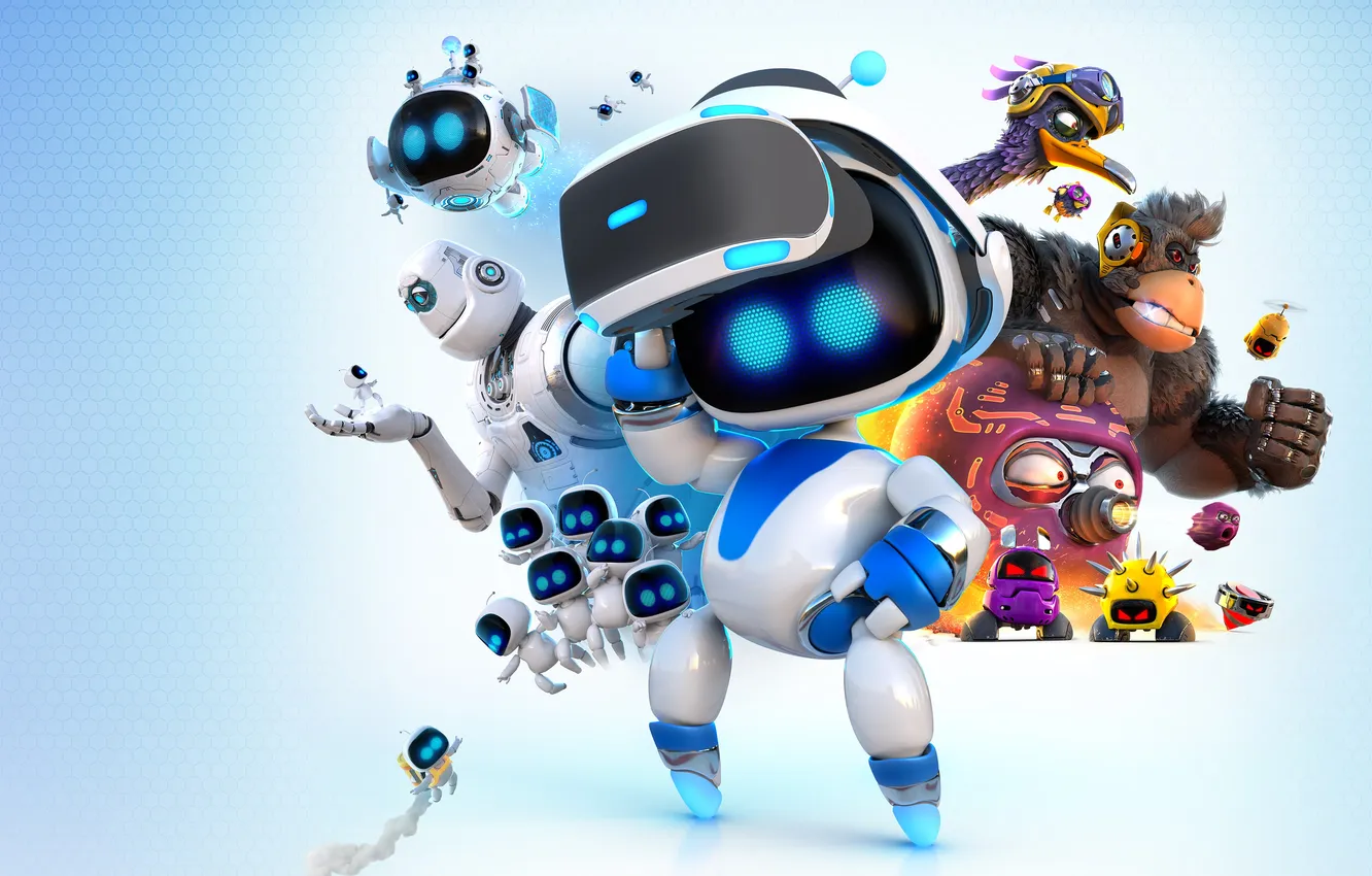 Фото обои Games, Playstation 5, 2024 Games, Game poster, Astro Bot