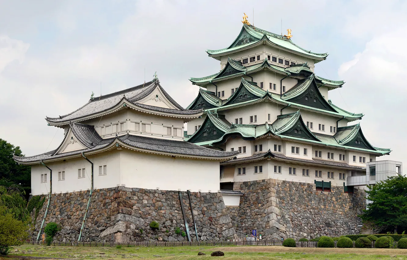 Фото обои япония, japan, nagoya castle, замок нагоя