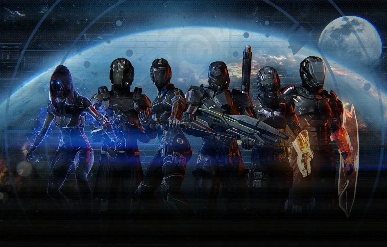 Фото обои Тень, Earth, Паладин, Убийца, Mass effect, Фурия, Разрушитель, Сокрушитель