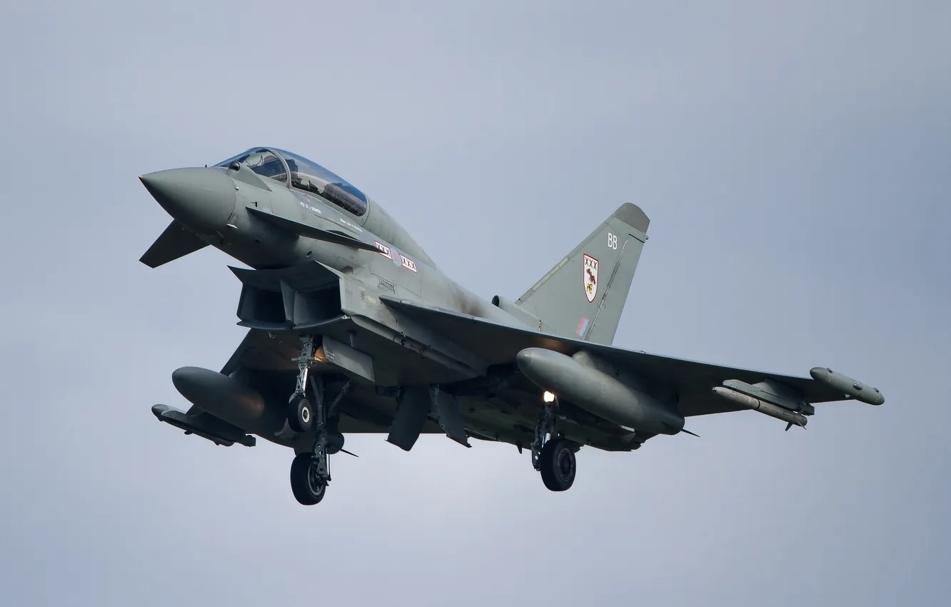 Фото обои небо, истребитель, Eurofighter Typhoon