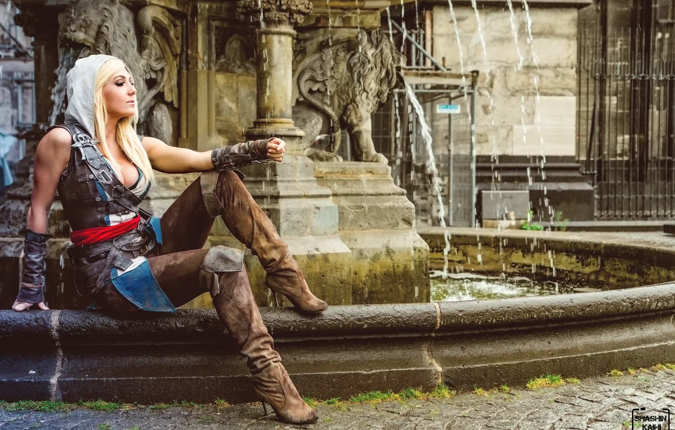 Фото обои sexy girl, assassin's creed, косплей, cosplay, Jessica Nigri