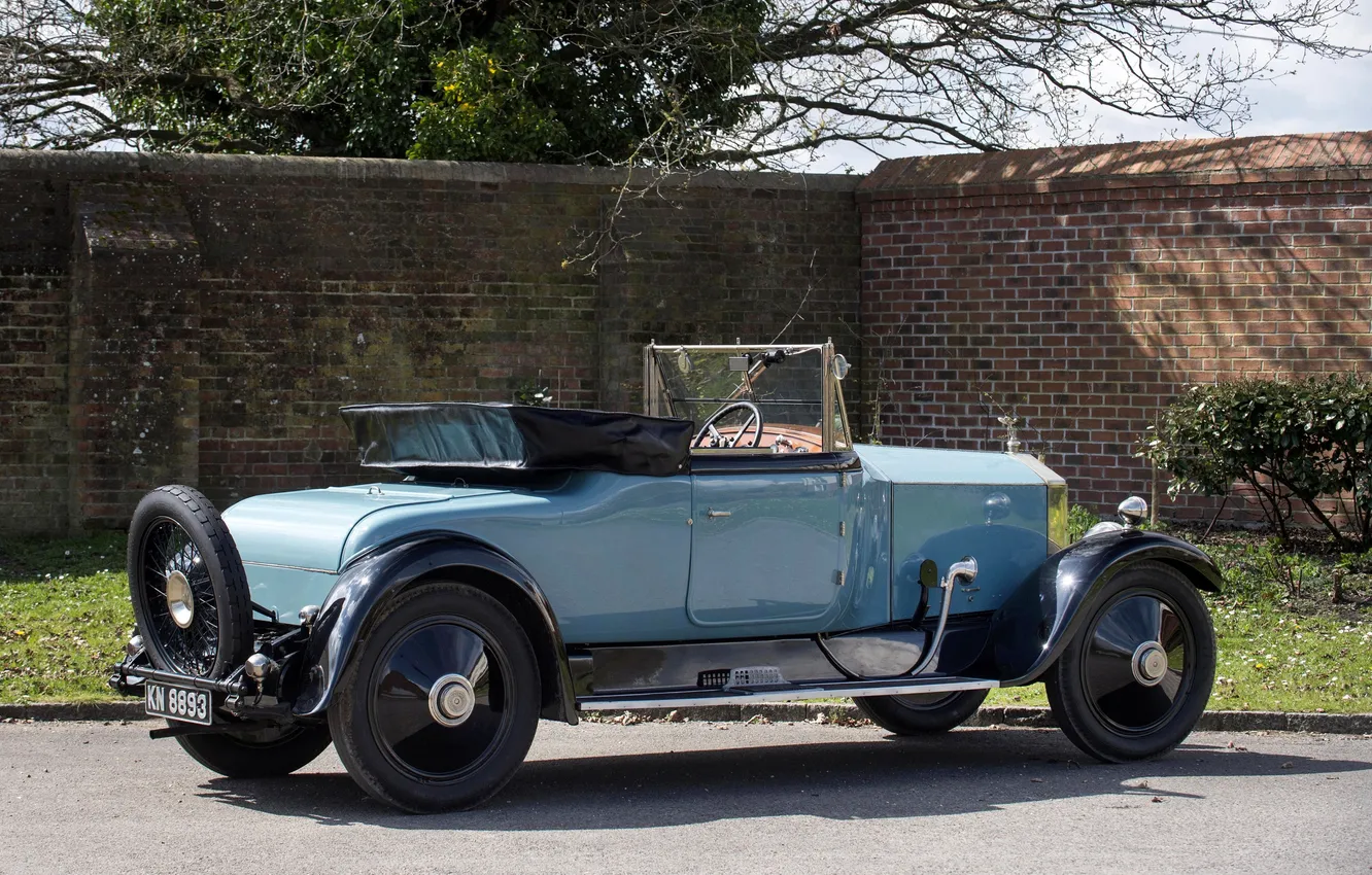 Фото обои Rolls-Royce, ретро автомобили, 1923, единственный экземпляр, James Young, Rolls-Royce 20 HP Drophead Coupe with Dickey …