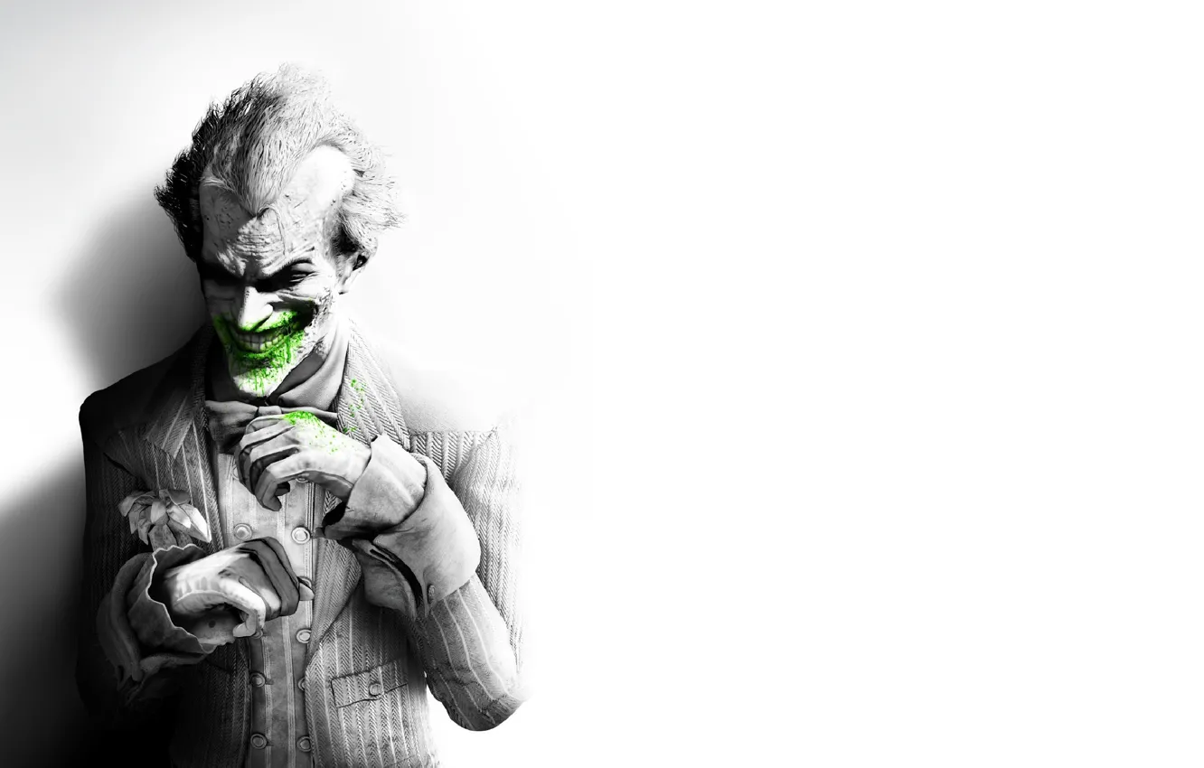 Фото обои batman, joker, arkham city