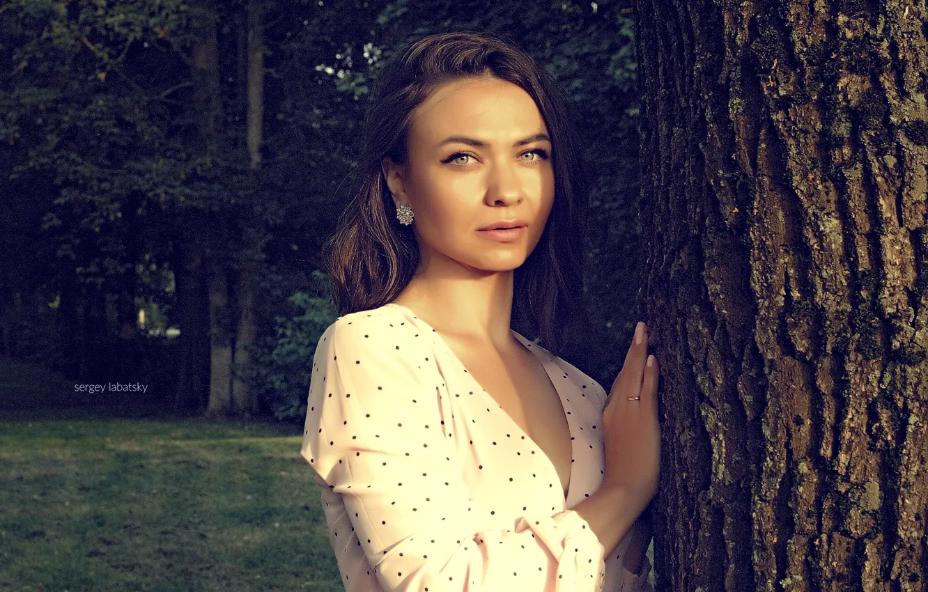 Фото обои девушка, улыбка, брюнетка, girl, красивая, голубые глаза, smile, anastasia