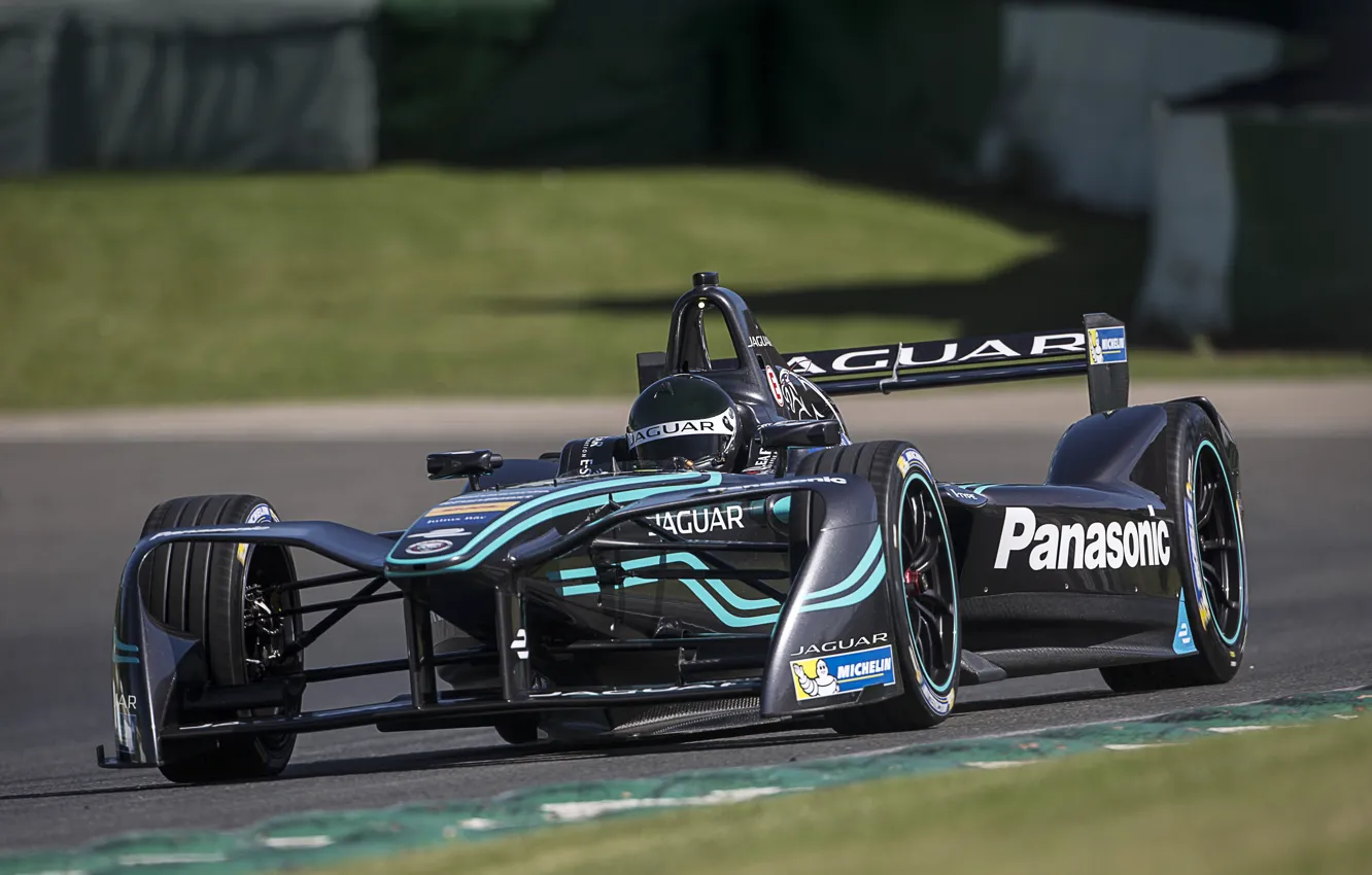 Фото обои трасса, Jaguar, болид, 2016, Formula E, I-Type 1