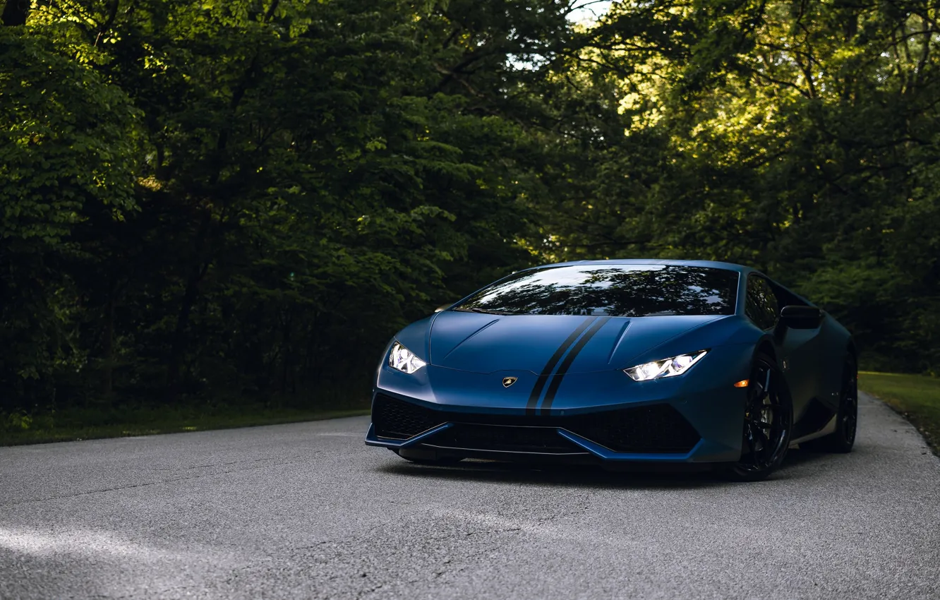 Фото обои Light, Blue, Shadow, VAG, Huracan, Sight, Lamboghini