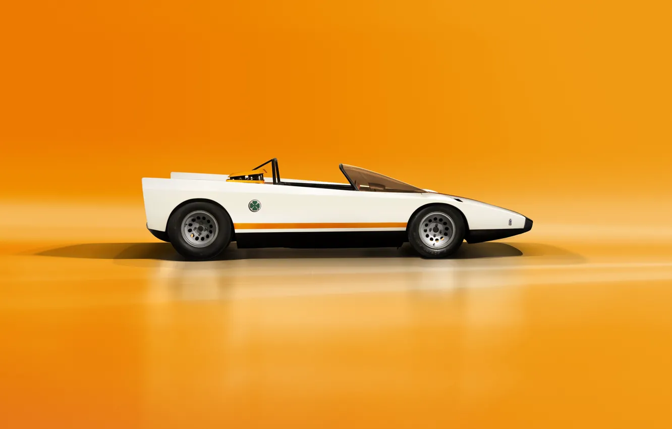 Фото обои 1971, Alfa Romeo, Pininfarina, side view, Tipo 33, Alfa Romeo 33 Spider Speciale "Cuneo"