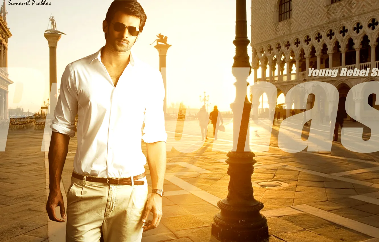 Фото обои wallpaper, scenery, movie, venice, india, widecreen, prabhas, tollywood
