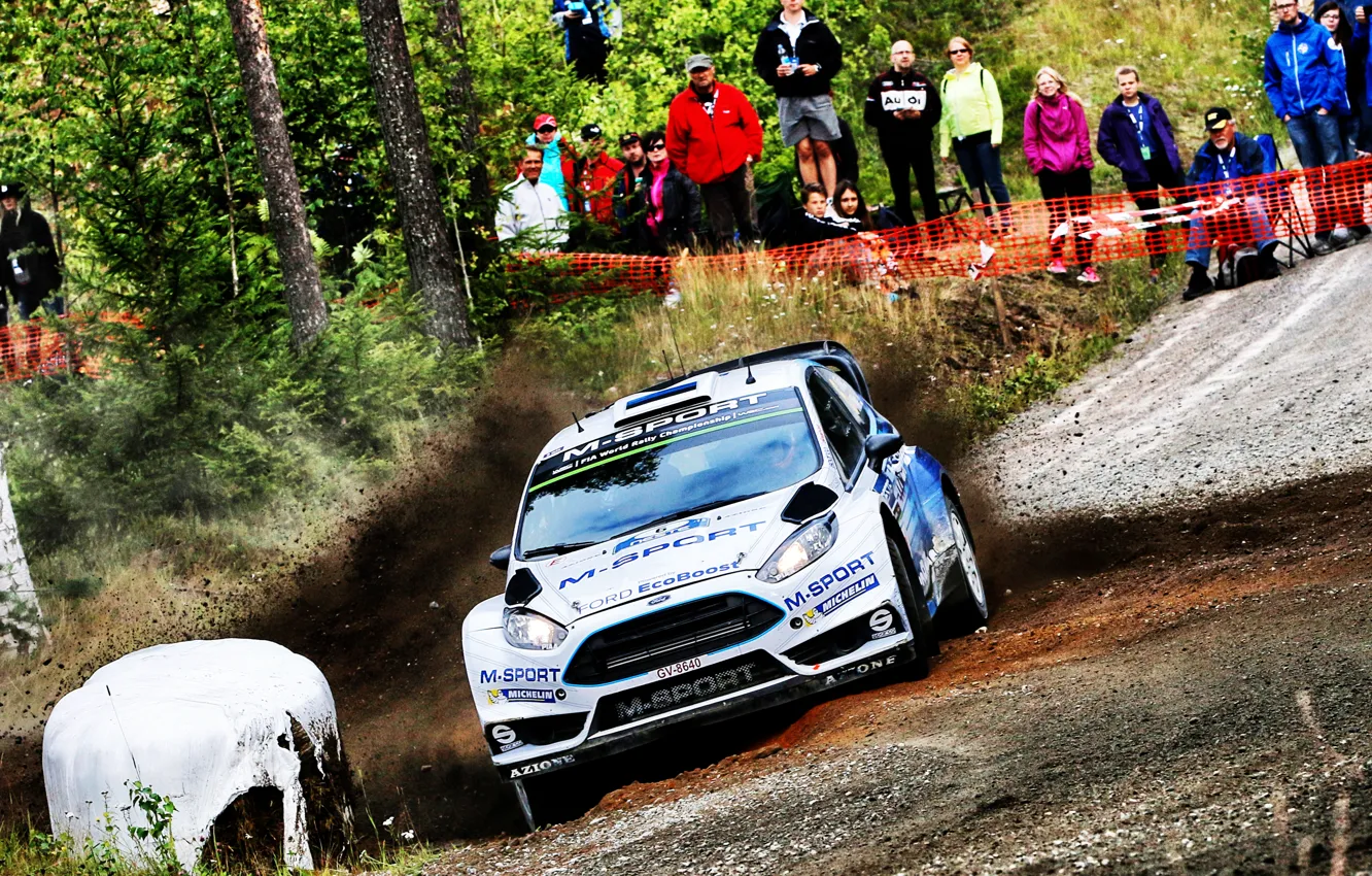 Фото обои Ford, Занос, WRC, Rally, Ралли, Fiesta, Finland, Ott Tanak