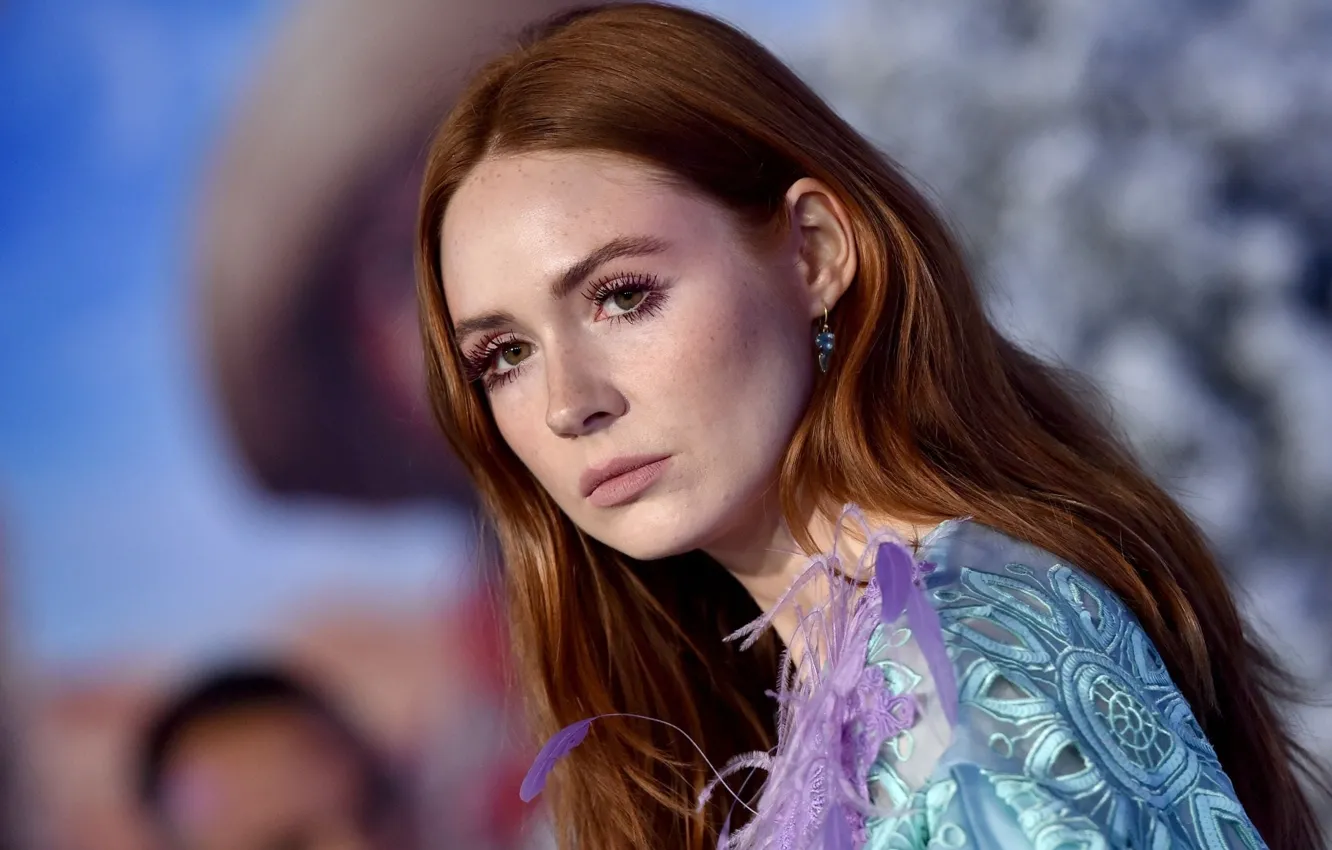 Фото обои Взгляд, Глаза, Актриса, Карен Гиллан, Karen Gillan