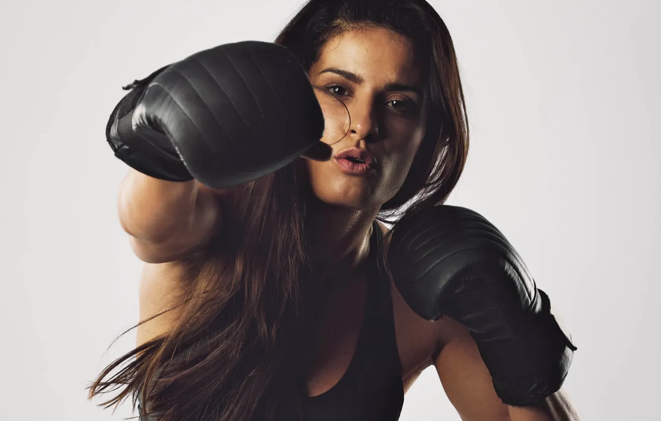 Фото обои взгляд, поза, бокс, удар, стойка, boxing