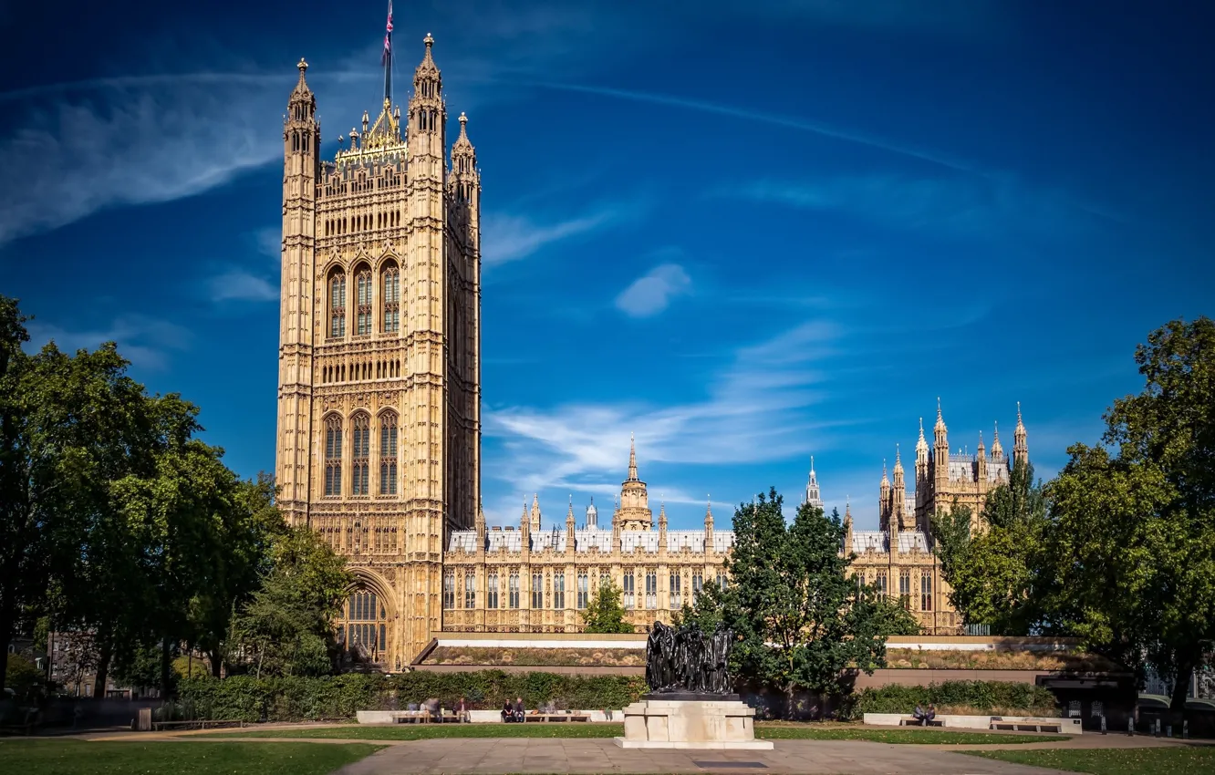 Фото обои Лондон, Великобритания, Westminster - Houses of Parliament